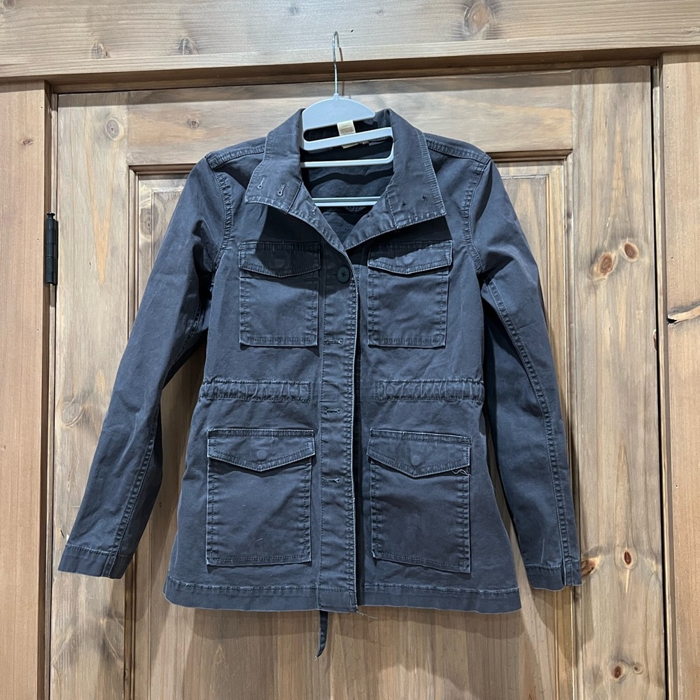LOFT Dark Gray Utility Jacket